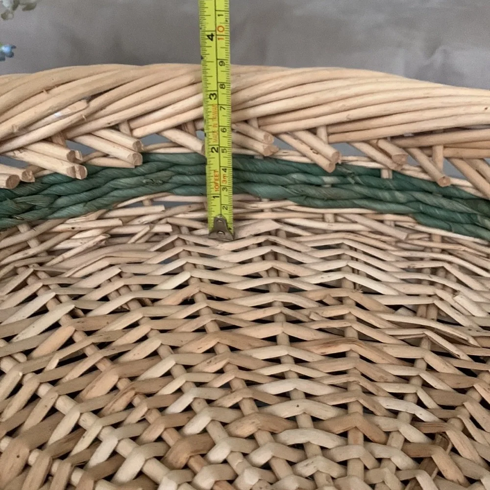 Round Rattan Fruit Basket Bowl Wicker Food Tray Weaved Large Serving Dining